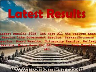 Lattest result