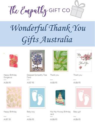 Wonderful Thank You Gifts Australia