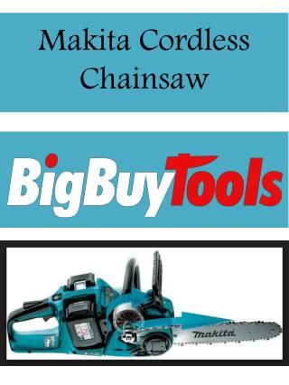 Makita Cordless Chainsaw