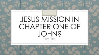 John 1:43-51 Sermon Slides