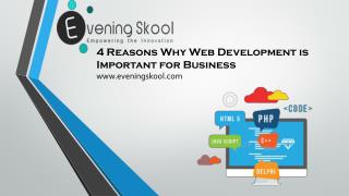 4 Reasons Why Web development important for Business