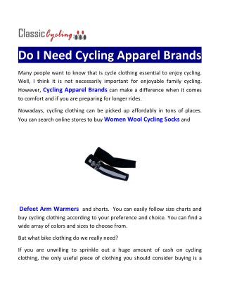 bike apparel brands