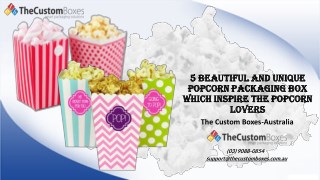 5 Beautiful and unique Popcorn packaging box which inspire the Popcorn lovers