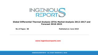 Global and Europe Differential Thermal Analysis (DTA) Market 2018 Industry Analysis and Forecast to 2023