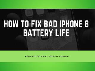 How to Fix Iphone8 Battery Problem | Apple Customer Care Service
