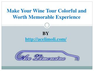 Make Your Wine Tour Colorful and Worth Memorable Experience
