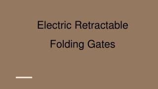 Buy Automatic Folding Gates in Hyderabad