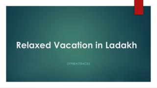 relaxed vacation in ladakh