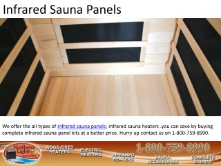 Quality Infrared Sauna Panels