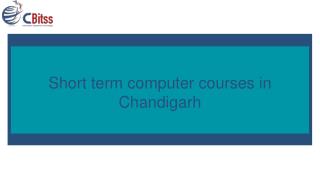 Short term computer courses in Chandigarh