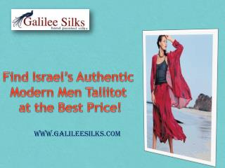 Find Israelâ€™s Authentic Modern Men Tallitot at the Best Price!