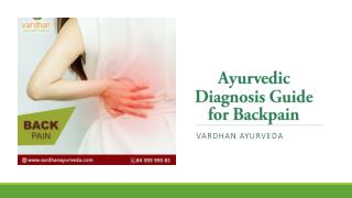 Ayurvedic Diagnosis Guide for Backpain