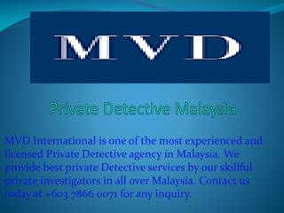 Private Detective Malaysia