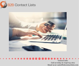 B2B Contact Lists| Business Mailing Lists| B2B database providers in USA/UK/CANADA