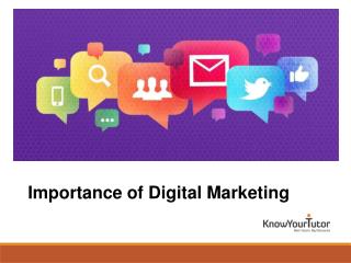 Importance of Digital Marketing