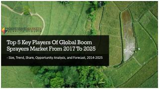 Global Boom Sprayers Market