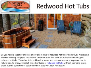 Quality Redwood Hot Tubs