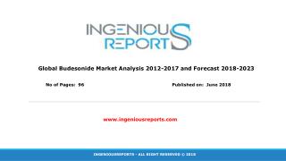 Budesonide Market Share, Growth by Geographical Region, Application, Driver & Top Key Players