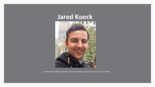 Jared Koeck - Research Analyst From Windham, New Hampshire