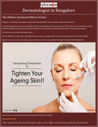 Dermatologist in Bangalore - Lybrate