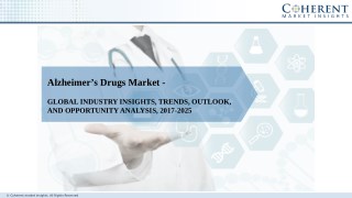 Alzheimerâ€™s Drugs Market to Surge beyond US$ 15 Billion by 2025