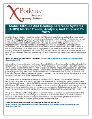 Attitude And Heading Reference Systems (AHRS) Market - The Biggest Trends to watch out for 2018-2025