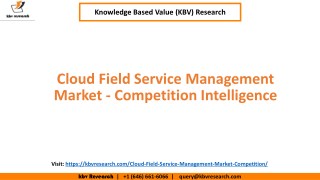 Cloud Field Service Management Market - Competition Intelligence