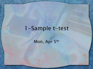 1-Sample t-test