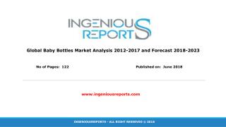 Baby Bottles Market Status, Revenue, Gross Margin and Future Analysis 2023