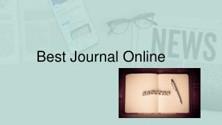 Best Journal Online