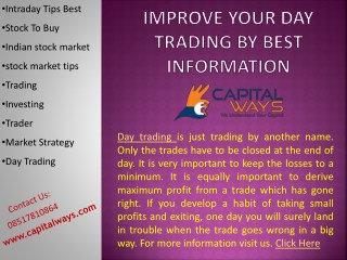 Improve your daytrading By Best Information