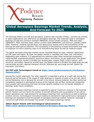 Future and Growth of Aerospace Bearings Market by 2025