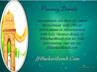 Vacancy details