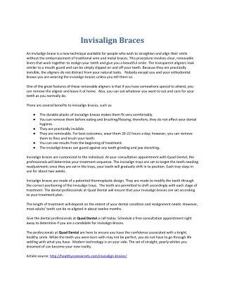 Invisalign Braces