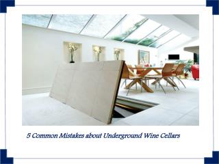 5 Common Mistakes about Underground Wine Cellars