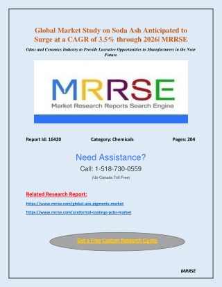 Global Market Study on Soda Ash Manufacturers Future through 2026