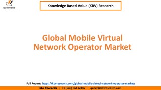 Global Mobile Virtual Network Operator Market Size and Market Share