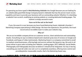 Web marketing