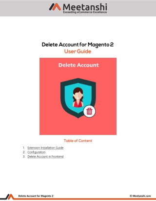 Magento 2 Delete Account