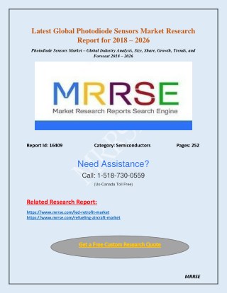 Latest Global Photodiode Sensors Market Research Report for 2018 â€“ 2026