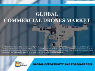 Commercial Drones Market Registering Phenomenal Growth- Ready to Reach $10,738 Million Globally by 2022