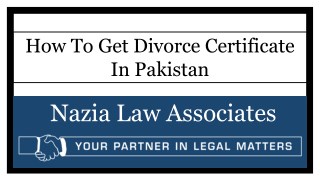 Divorce Certificate Union Council