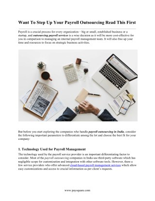 Want To Step Up Your Payroll Outsourcing Read This First