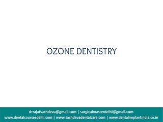 Ozone Dentistry - Dental Implant India