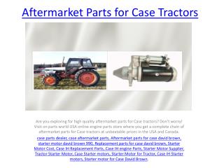 Buy Starter Motor Case Tractor