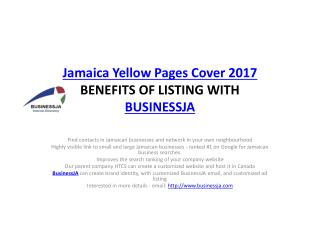 Jamaica Yellow Pages Cover 2017