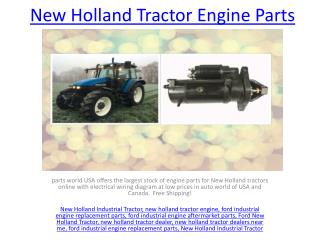 New Holland Industrial Tractor Parts