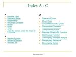 Index A - C