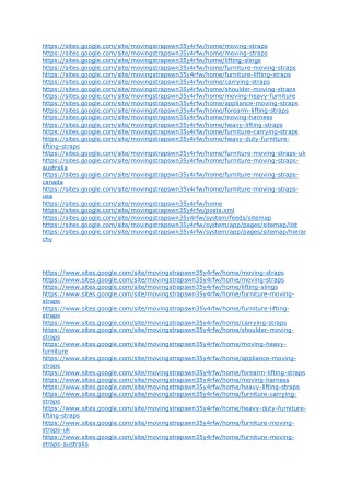 List of Moving Straps AI URL's