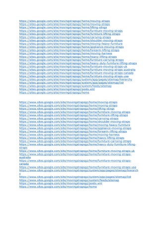 Moving Straps AI URL's